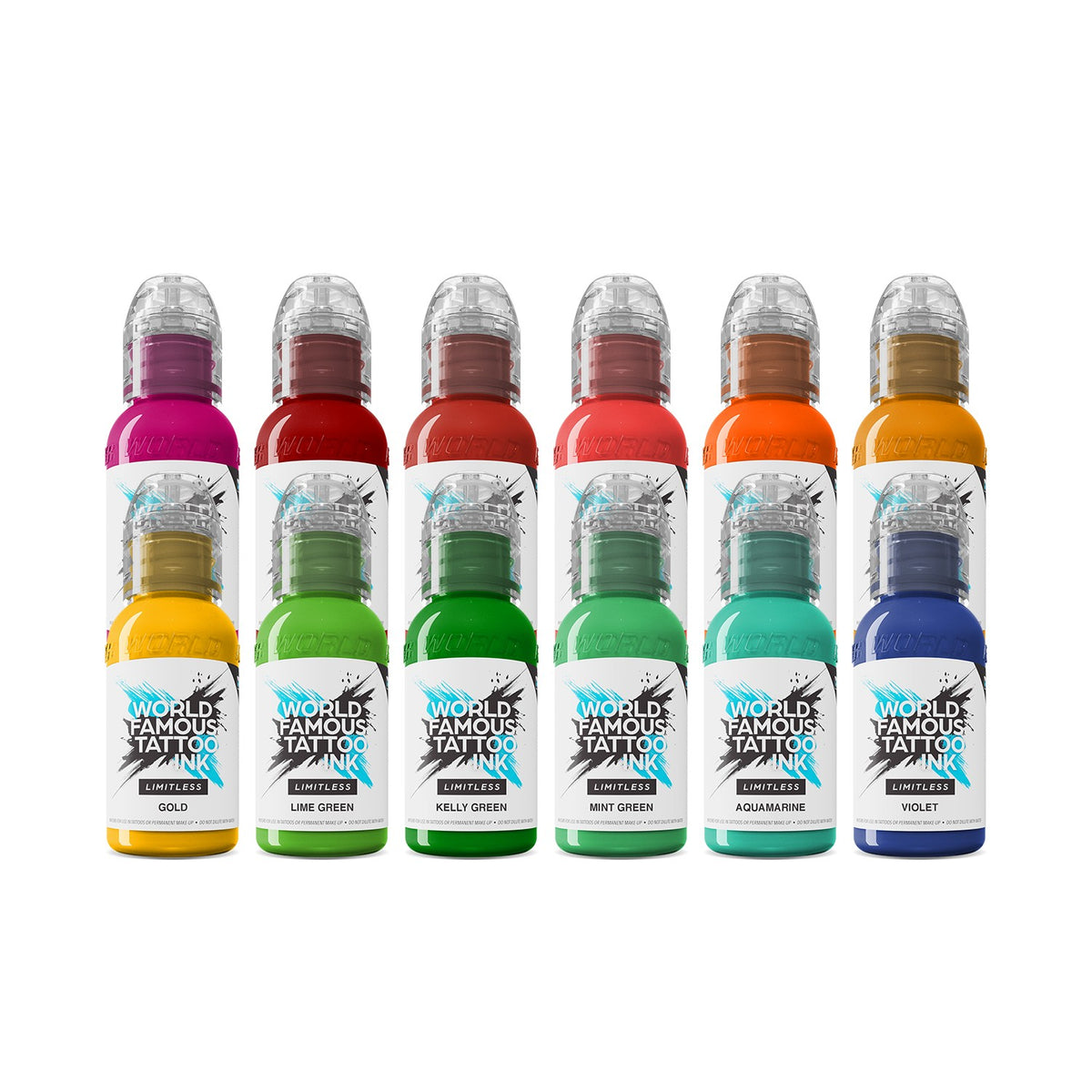 World Famous Limitless Tattoo Ink - Dragon Set - 12x 30 ml
