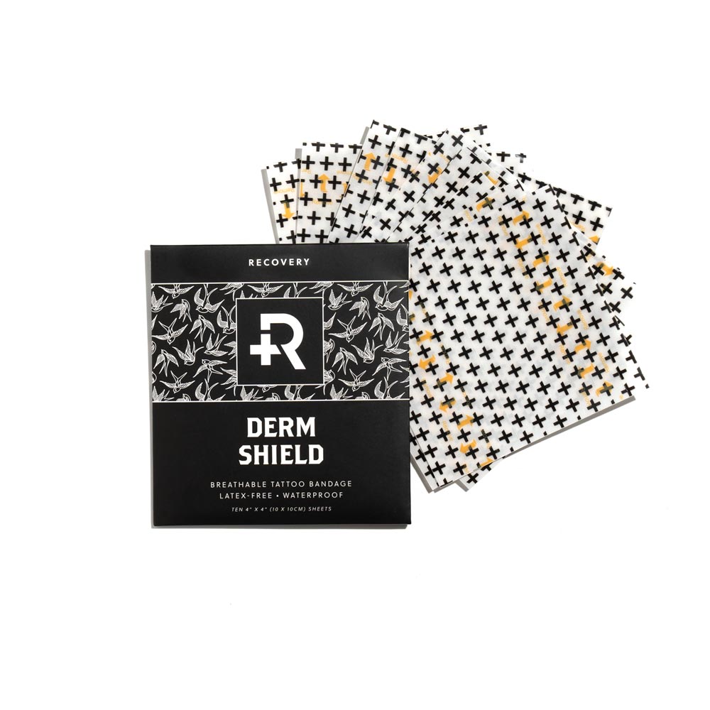 Recovery Derm Shield 10cm x 10cm (4" x 4") Sheets - Pack of 10