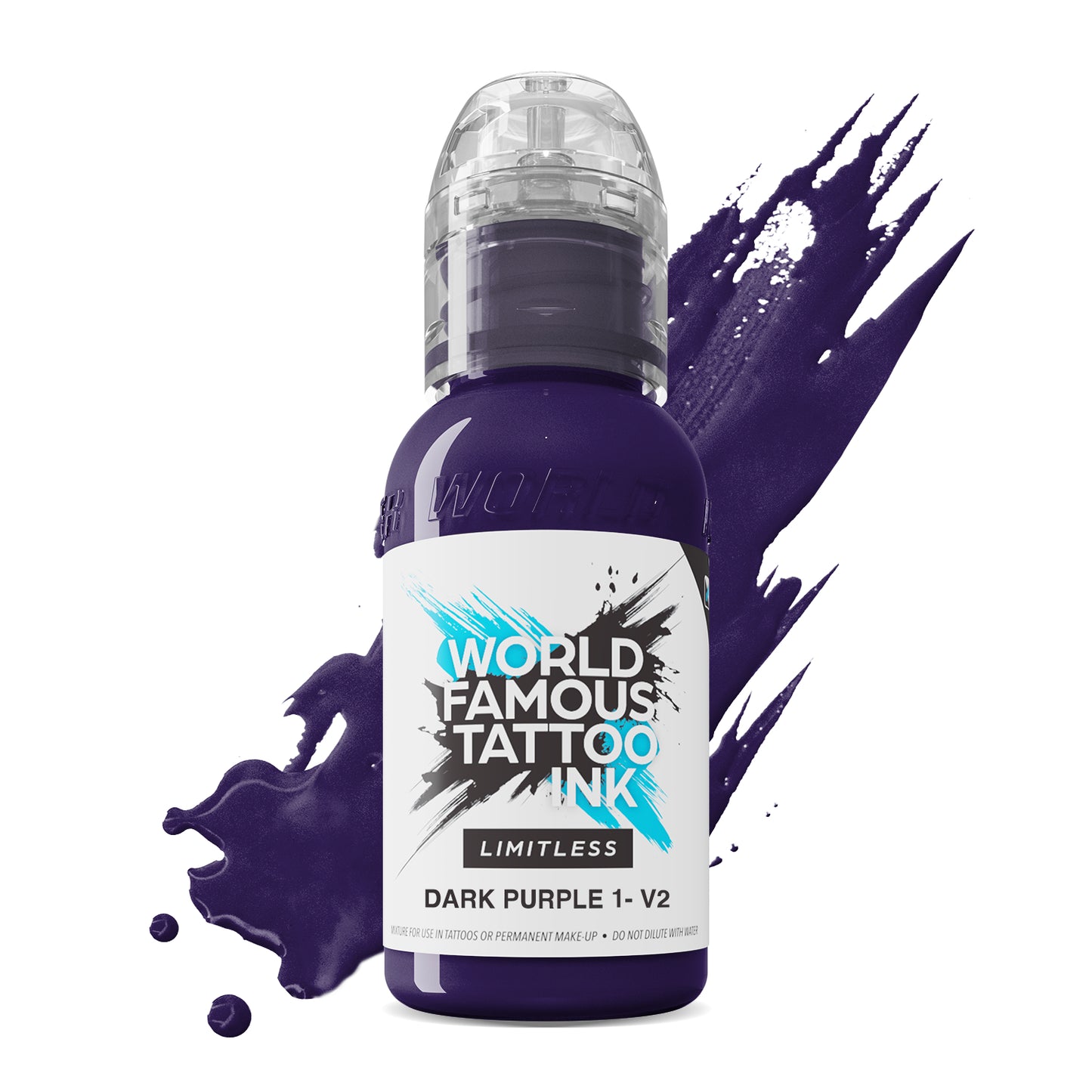 World Famous Limitless Tattoo Ink - Dark Purple 1 V2 30ml