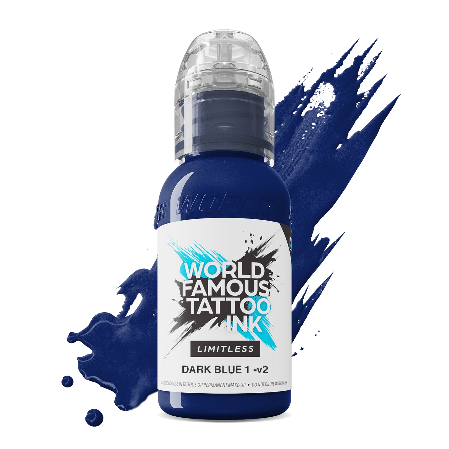 World Famous Limitless Tattoo Ink - Dark Blue 1 v2 30ml