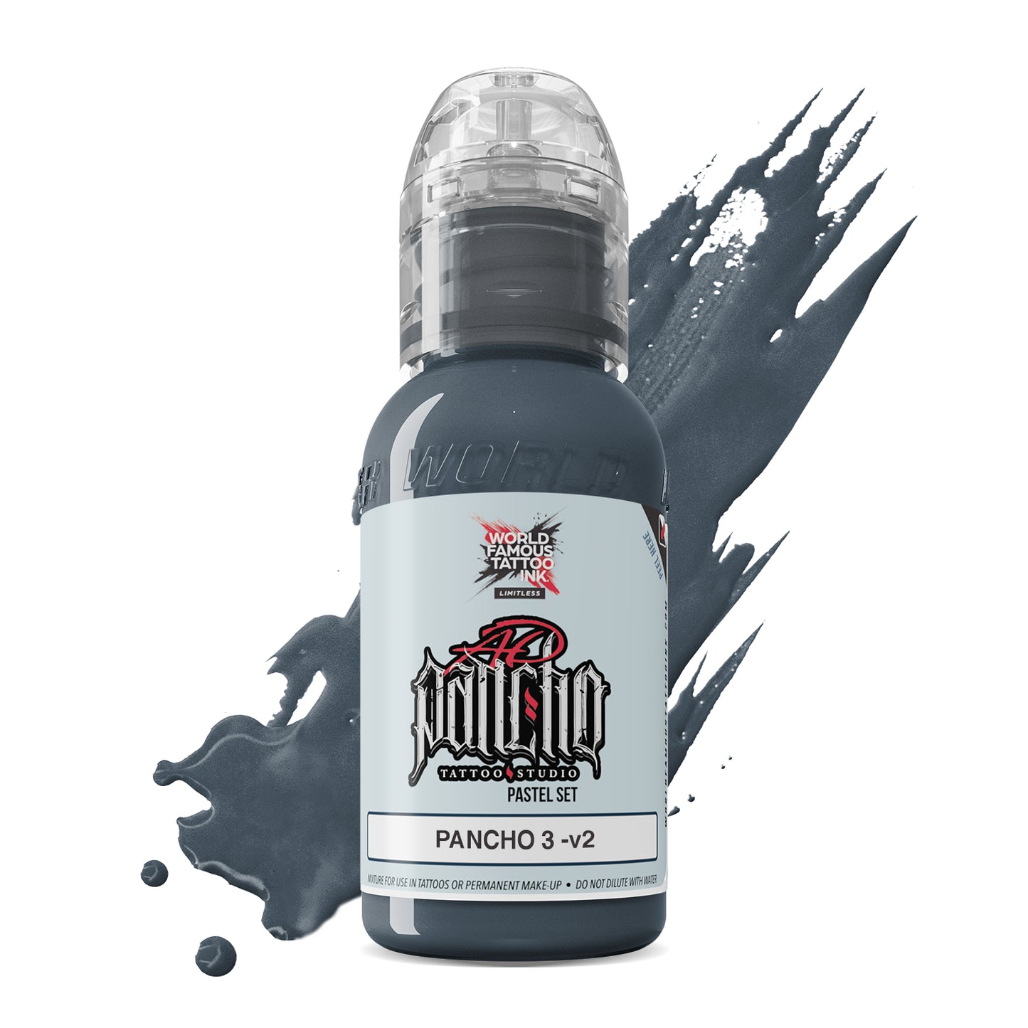 World Famous Limitless Tattoo Ink - Pastel Grey 3 V2 30ml