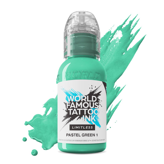 World Famous Limitless Tattoo Ink - Pastel Green 1 30ml