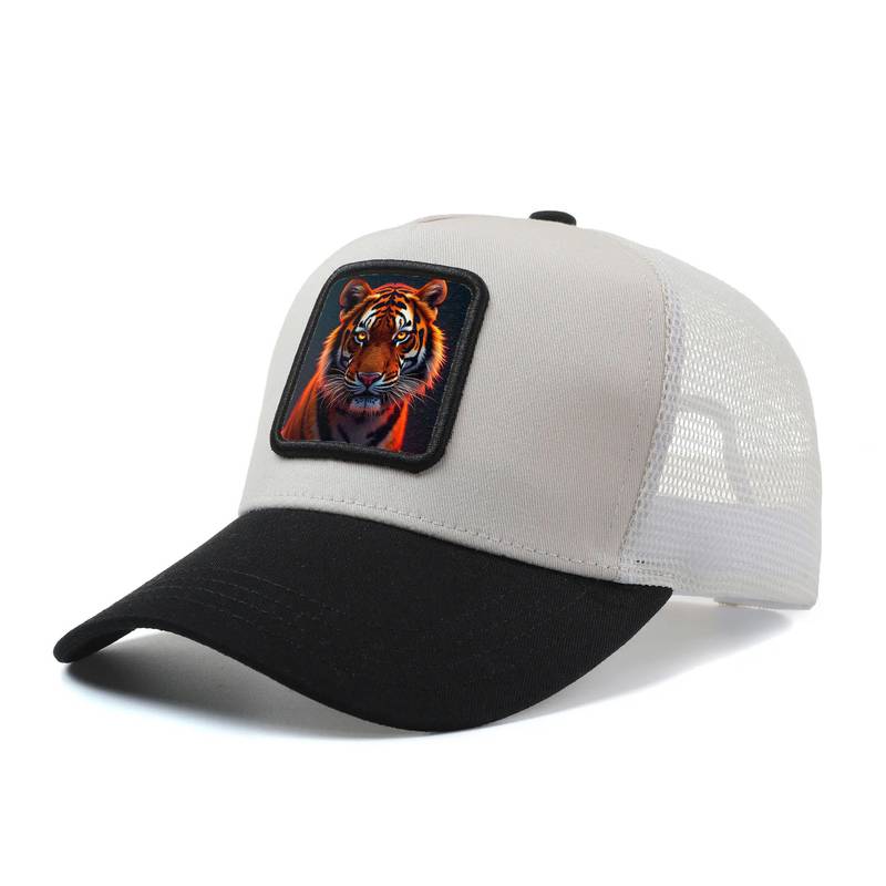 Cappellino da baseball da uomo e da donna "RITRATTO DI TIGRE CON OCCHI LUMINOSI"