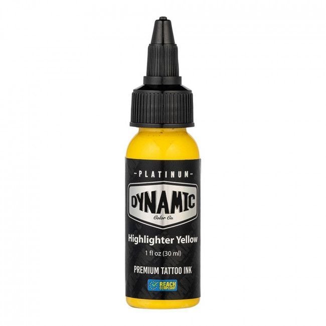 Dynamic Tattoo Ink - Highlighter Yellow 30ml