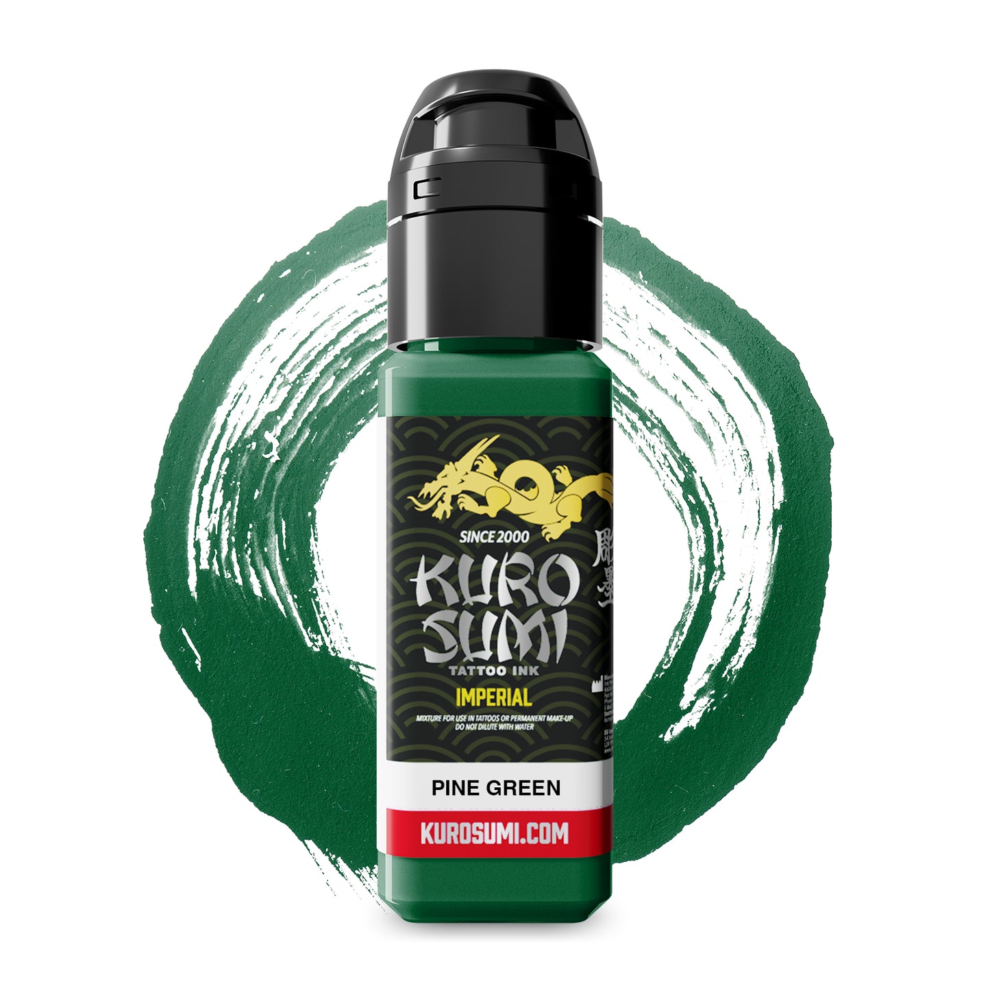 Kuro Sumi Imperial Tattoo Ink - Pine Green 22ml