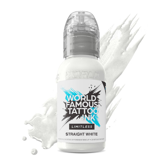 World Famous Limitless Tattoo Ink - Straight White 30ml