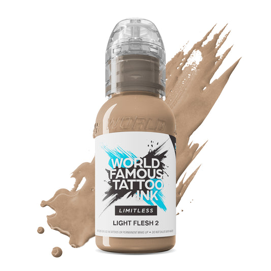 World Famous Limitless Tattoo Ink - Light Flesh 2 30ml