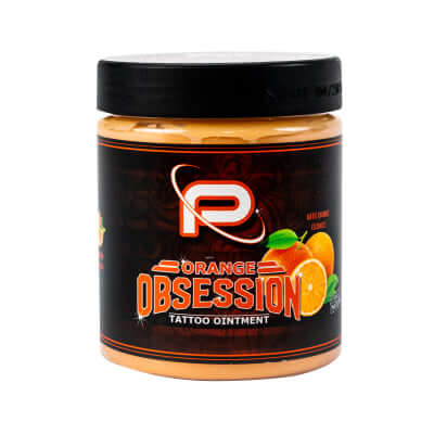 PROTON Colours Obsession Butter 250 Ml in Orange, 100% natural and vegan tattoo ointment with essential oils.