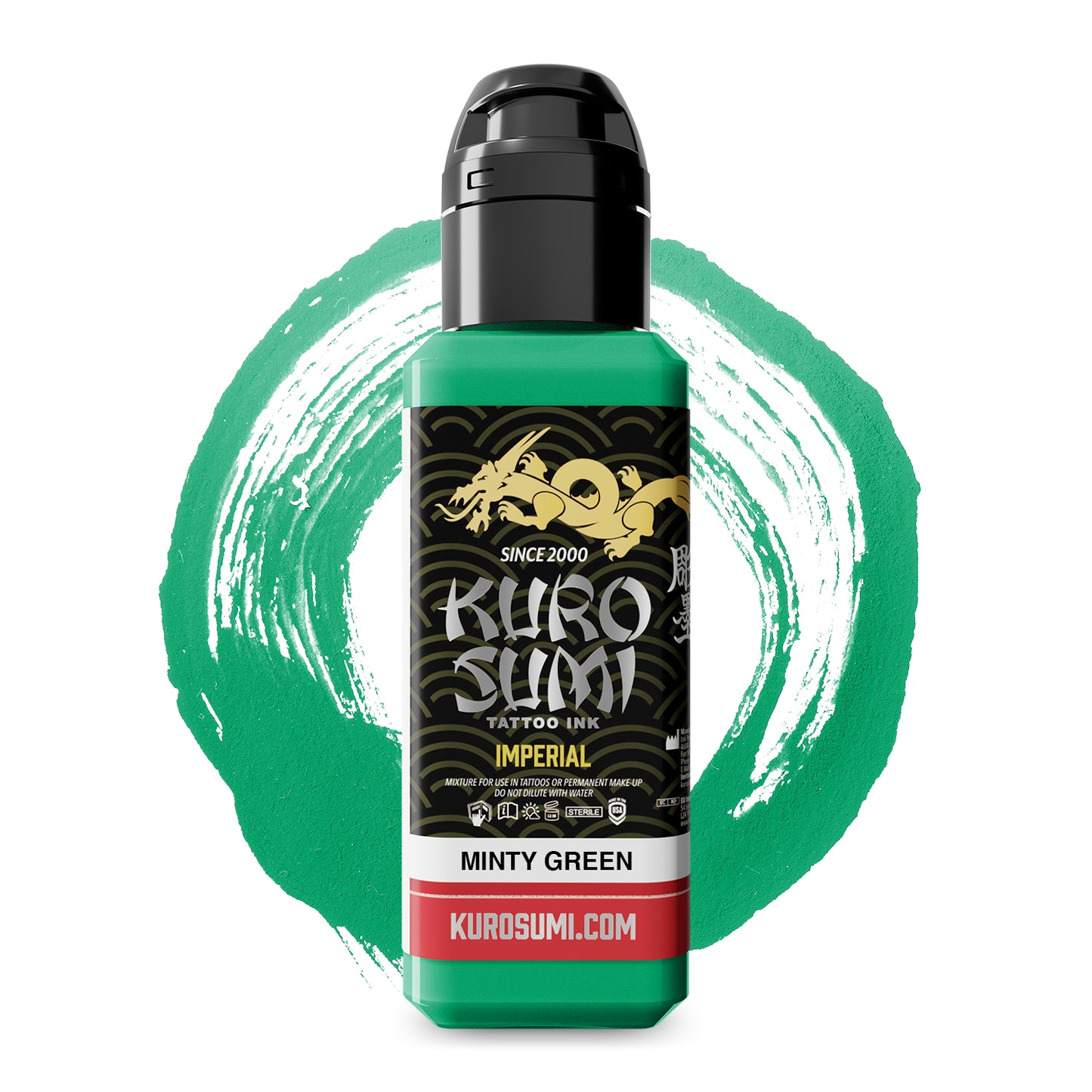 Kuro Sumi Imperial Tattoo Ink - Minty Green 44ml