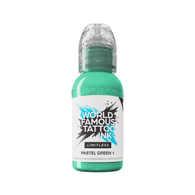 World Famous Limitless Tattoo Ink - Pastel Green 1 30ml