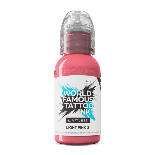 World Famous Limitless Tattoo Ink - Light Pink 3 30ml