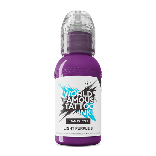 World Famous Limitless Tattoo Ink - Light Purple 3 30ml