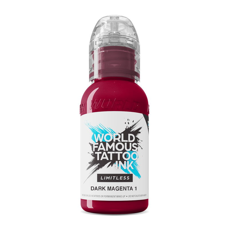 World Famous Limitless Tattoo Ink - Dark Magenta 1 30ml