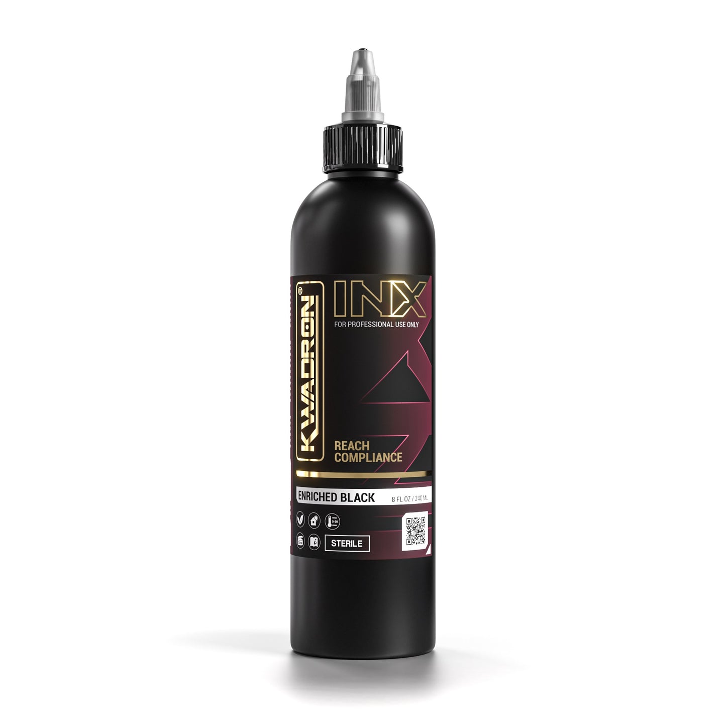 Kwadron INK Enriched Black - 120ML (Conformità REACH)