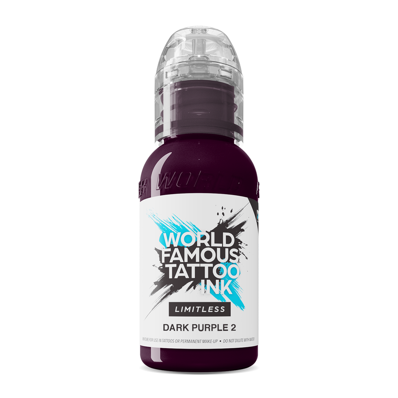 World Famous Limitless Tattoo Ink - Dark Purple 2 30ml