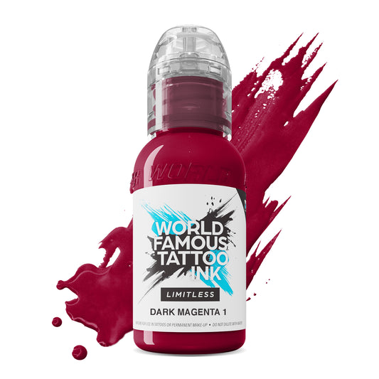 World Famous Limitless Tattoo Ink - Dark Magenta 1 30ml