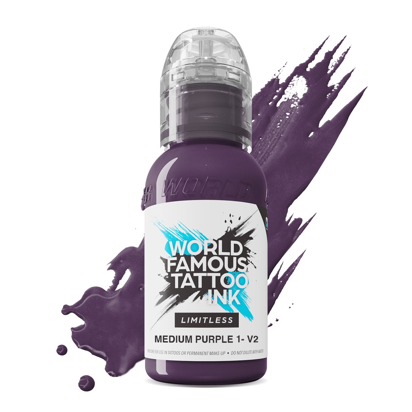 World Famous Limitless Tattoo Ink - Medium Purple 1 V2 30ml