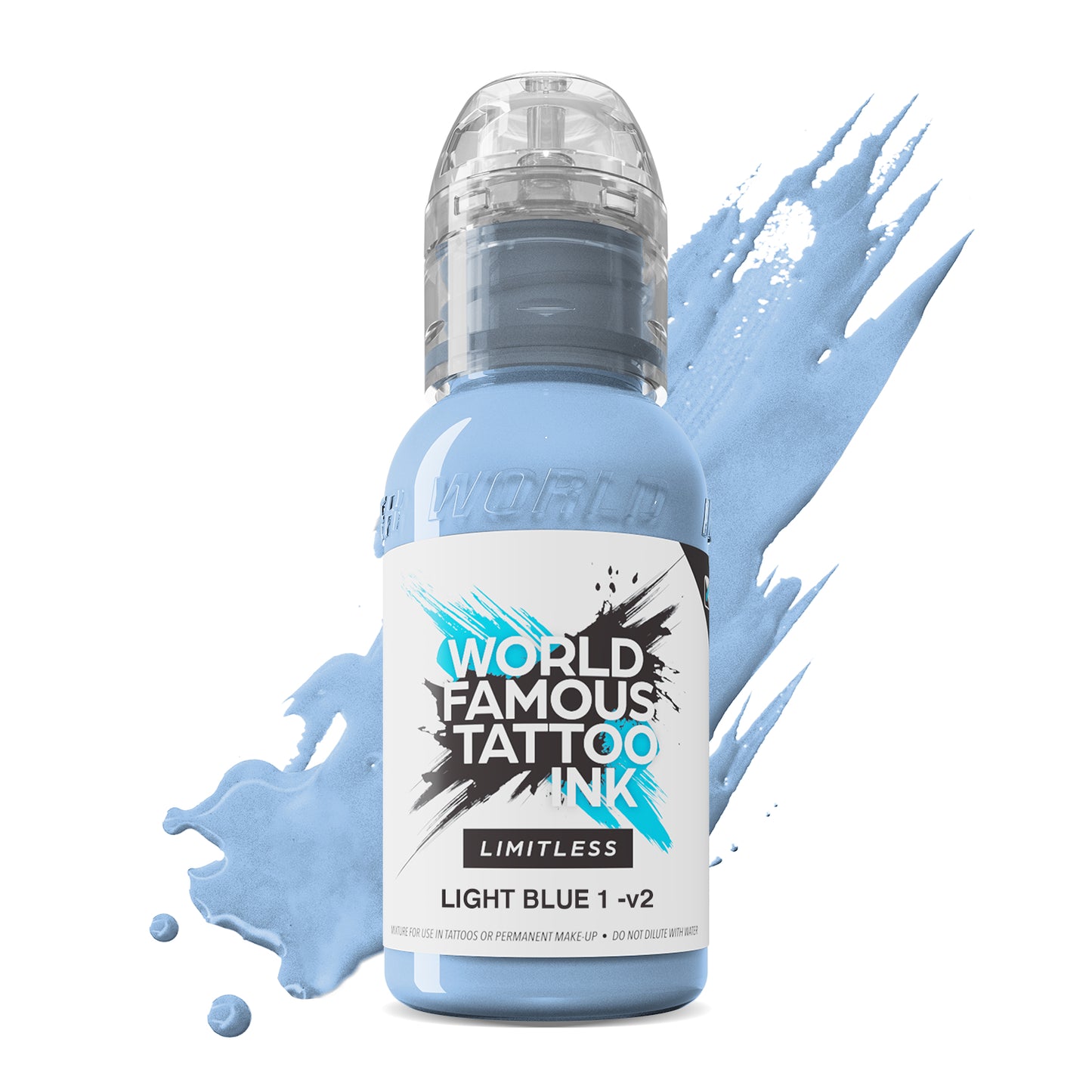 World Famous Limitless Tattoo Ink - Light Blue 1 v2 30ml