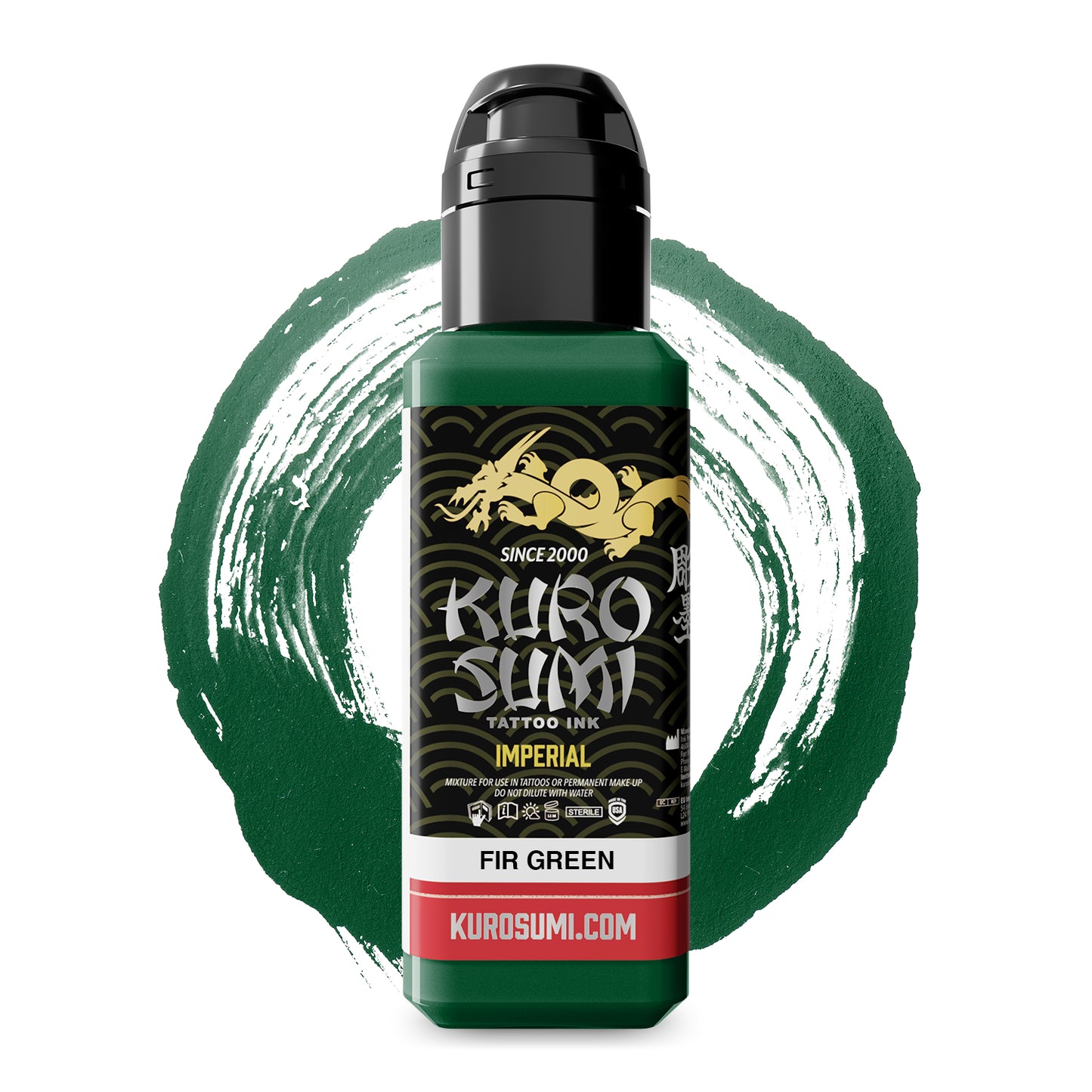 Kuro Sumi Imperial Tattoo Ink - Fir Green 44ml