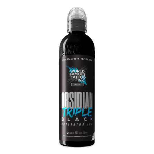 World Famous Limitless Tattoo Ink - Limitless Obsidian Triple Black Outlining 120ml