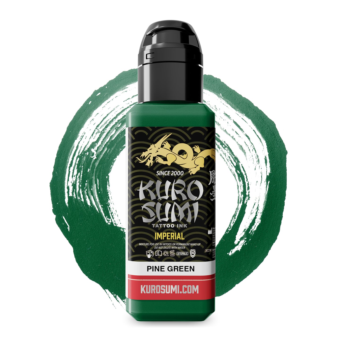 Kuro Sumi Imperial Tattoo Ink - Pine Green 44ml