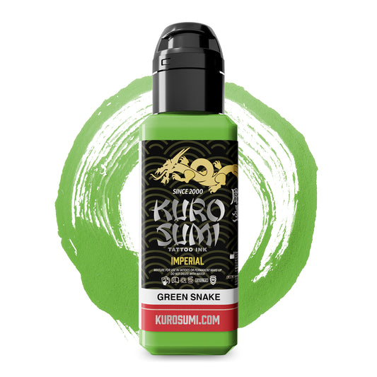 Kuro Sumi Imperial Tattoo Ink - Green Snake 22ml