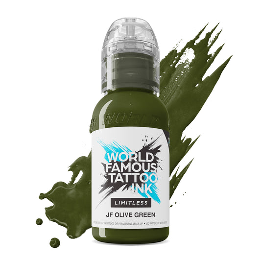 World Famous Limitless Tattoo Ink - JF Olive Green  30ml