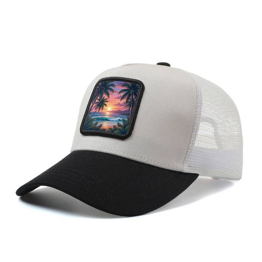 Cappellino da baseball da uomo e da donna "TRAMONTO TROPICALE"