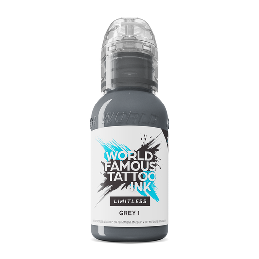 World Famous Limitless Tattoo Ink - Grey 1 30ml