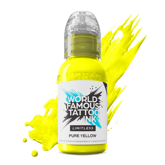 World Famous Limitless Tattoo Ink - Pure Yellow 30ml