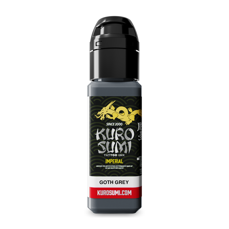 Kuro Sumi Imperial Tattoo Ink - Goth Grey 22ml