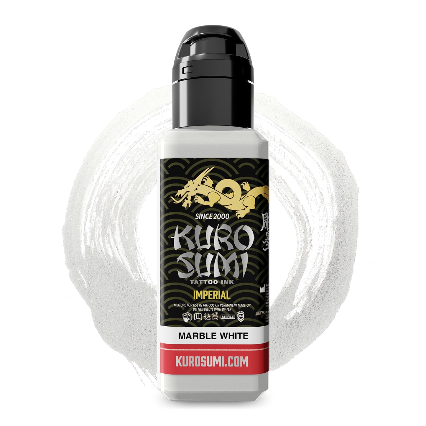 Kuro Sumi Imperial Tattoo Ink - Marble White 44ml