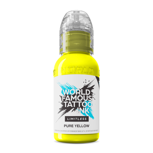 World Famous Limitless Tattoo Ink - Pure Yellow 30ml