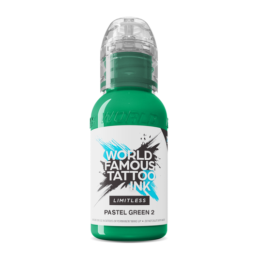 World Famous Limitless Tattoo Ink - Pastel Green 2 30ml