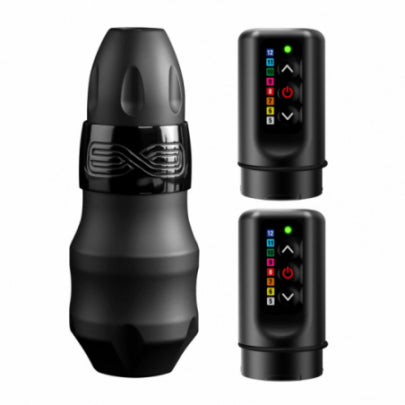 FK Irons EXO Tattoo Machine - Wireless Black Ops - RCA Bolt + 2x Power Bolts - 2.5mm Stroke