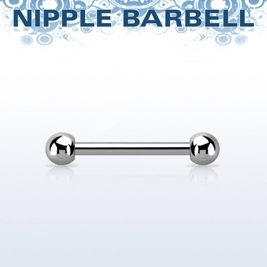 5 Pezzi Barbel Nipple in Acciaio Chirurgicoco barretta spessore barra 1,6mm pallina 4mm