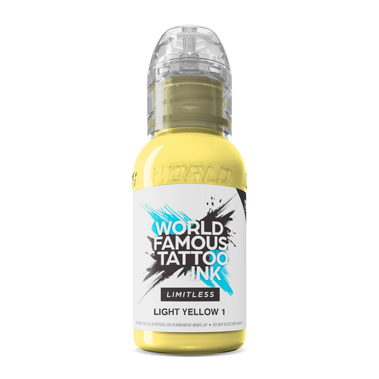 World Famous Limitless Tattoo Ink - Light Yellow 1 30ml