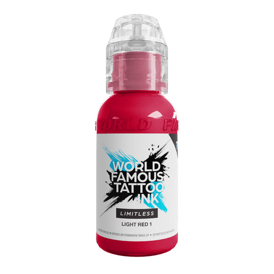 World Famous Limitless Tattoo Ink - Light Red 1 30ml