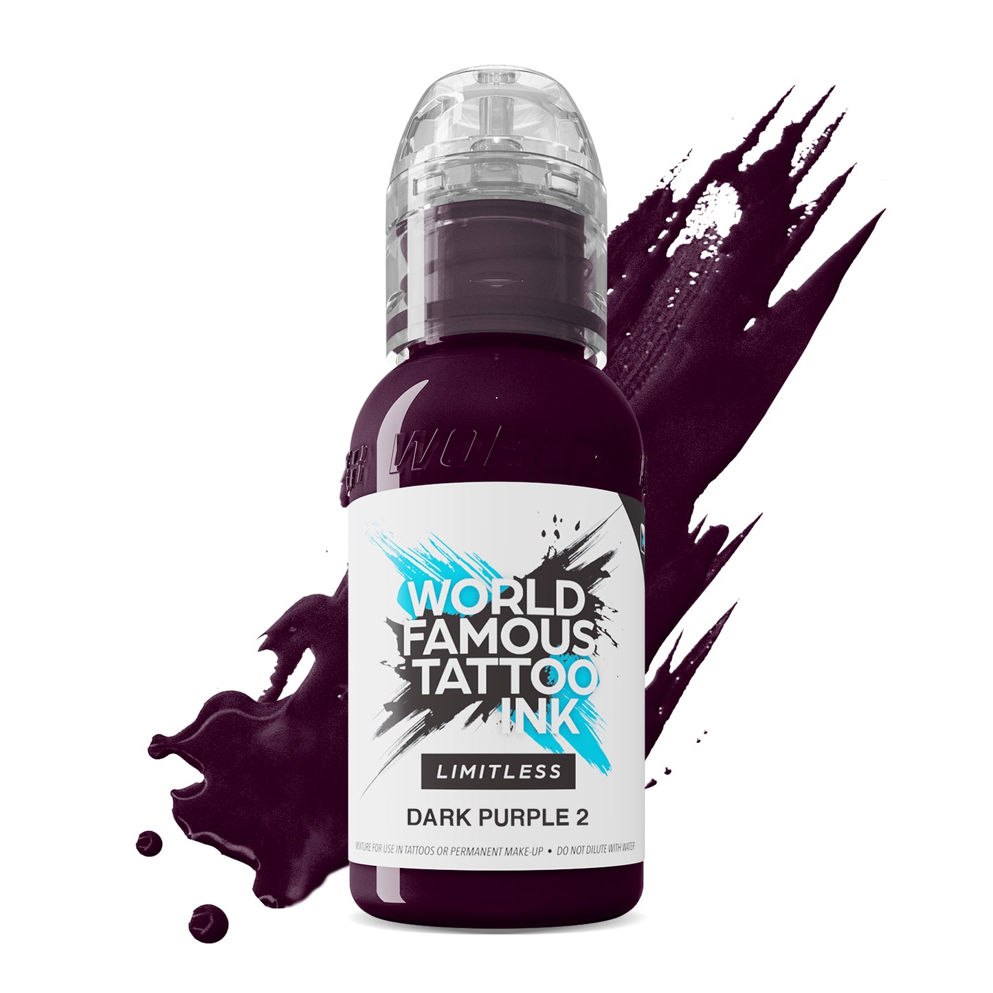 World Famous Limitless Tattoo Ink - Dark Purple 2 30ml