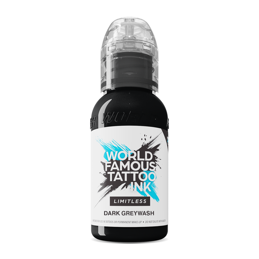 World Famous Limitless Tattoo Ink - Limitless Dark Grey Wash 30ml