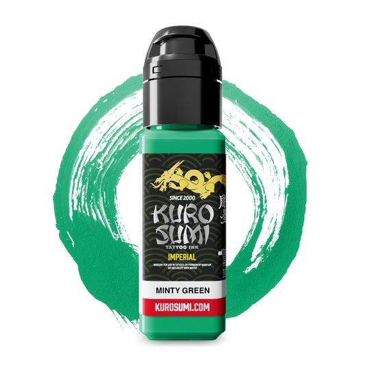 Kuro Sumi Imperial Tattoo Ink - Minty Green 22ml